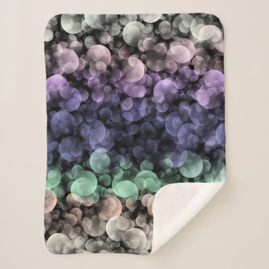 Groovy Boho Bubbles Eclectische Uingender Pride Vl Sherpa Deken (Voorkant)