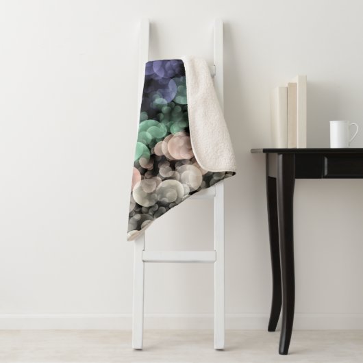 Groovy Boho Bubbles Eclectische Uingender Pride Vl Sherpa Deken (In situ)