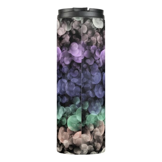 Groovy Boho Bubbles Eclectische Uingender Pride Vl Thermosbeker (Achterkant)