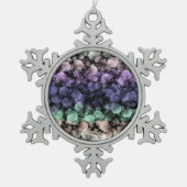 Groovy Boho Bubbles Eclectische Uingender Pride Vl Tin Sneeuwvlok Ornament (Voorkant)