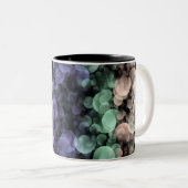 Groovy Boho Bubbles Eclectische Uingender Pride Vl Tweekleurige Koffiemok (Voorkant rechts)