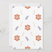 Groovy Boho Daisy Onederful First Birthday Kaart (Achterkant)