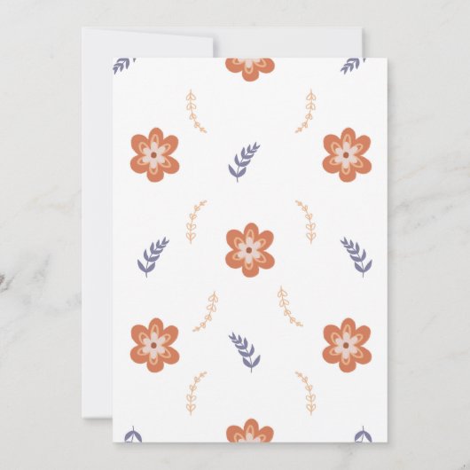 Groovy Boho Daisy Onederful First Birthday Kaart (Achterkant)