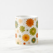 Groovy Boho Flower Power Keramische Beker Koffiemok (Center)