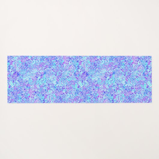 Groovy Boho Funky Quirky Abstract Blob Mozaïek Yogamat (Achterkant (horizontaal))