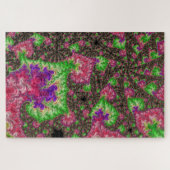 Groovy Boho Hippie Funky Spiral Fractal Art Legpuzzel (Horizontaal)