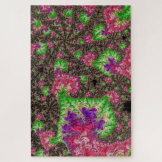 Groovy Boho Hippie Funky Spiral Fractal Art Legpuzzel