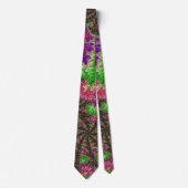 Groovy Boho Hippie Funky Spiral Fractal Art Stropdas (Voorkant)