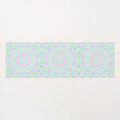 Groovy Boho Hippie Kleurrijke Funky Pastel Mandala Yogamat (Achterkant (horizontaal))