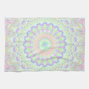 Groovy Boho Hippie Rainbow Mandala Theedoek