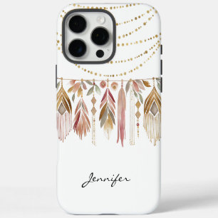 Groovy Boho Indische Veer iPhone 16 Pro Max Hoesje