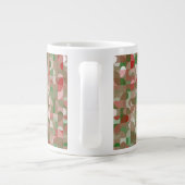 Groovy Boho Mod Retro Geometric Kerstcadeant Co Grote Koffiekop (Achterkant)