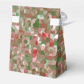 Groovy Boho Mod Retro Geometric Kerstfeest Favor B Bedankdoosjes (Achterkant)