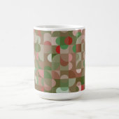 Groovy Boho Mod Retro Geometric Kerstkoffie Koffiemok (Center)