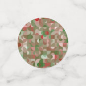 Groovy Boho Mod Retro Geometric Kerstmis Confetti (Kleine voorkant)