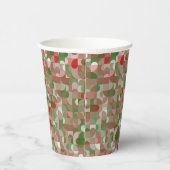Groovy Boho Mod Retro Geometric Kerstmis Papieren Bekers (Rechts)