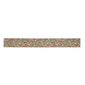 Groovy Boho Mod Retro Geometric Kerstmis Ri Satijnen Lint (Voorkant)