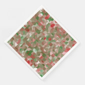 Groovy Boho Mod Retro Geometric Kerstmis Servet (Hoek)