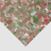 Groovy Boho Mod Retro Geometric Kerstmis Tissuepapier (Detail)