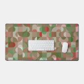 Groovy Boho Mod Retro Geometrische Kerstmis Bureaumat (Keyboard & Muis)