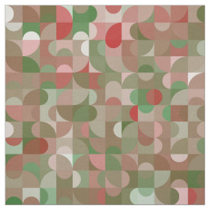 Groovy Boho Mod Retro Geometrische Kerstmis Stof