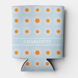 Groovy Boho Oranje Blauw Blikjeskoeler