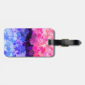 Groovy Boho Quirk Retro Bloem Omniseksueel Pride Bagagelabel (Achterkant horizontaal)