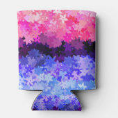 Groovy Boho Quirk Retro Bloem Omniseksueel Pride Blikjeskoeler (Achterkant)