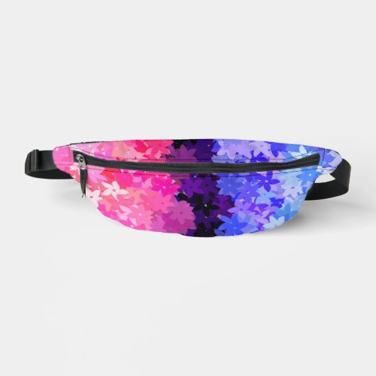 Groovy Boho Quirk Retro Bloem Omniseksueel Pride Heuptasje (Voorkant)