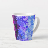 Groovy Boho Quirk Retro Bloem Omniseksueel Pride Latte Mok (Rechterhoek)