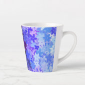 Groovy Boho Quirk Retro Bloem Omniseksueel Pride Latte Mok (Rechts)