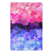 Groovy Boho Quirk Retro Bloem Omniseksueel Pride Mini Klembord (Achterkant)