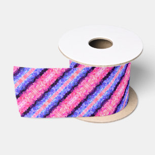 Groovy Boho Quirk Retro Bloem Omniseksueel Pride Satijnen Lint