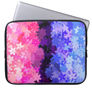 Groovy Boho Quirk Retro Bloemense Omniseksuele Pri Laptop Sleeve
