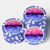 Groovy Boho Quirky Retro Floral Omnisexual Pride Poker Chips (Opstapeling)