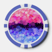 Groovy Boho Quirky Retro Floral Omnisexual Pride Poker Chips (Voorkant)