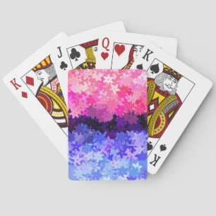 Groovy Boho Quirky Retro Floral Omnisexual Pride Pokerkaarten