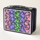 Groovy Boho Retro Mod Geometrische Trigender Pride (Achterkant)