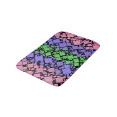 Groovy Boho Retro Mod Geometrische Trigender Pride Badmat (Gekanteld)