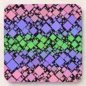 Groovy Boho Retro Mod Geometrische Trigender Pride Bier Onderzetter (Voorkant)