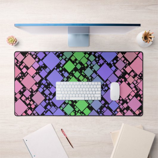 Groovy Boho Retro Mod Geometrische Trigender Pride Bureaumat (Kantoor 1)