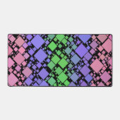 Groovy Boho Retro Mod Geometrische Trigender Pride Bureaumat (Voorkant)