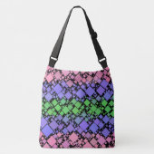 Groovy Boho Retro Mod Geometrische Trigender Pride Crossbody Tas (Voorkant)