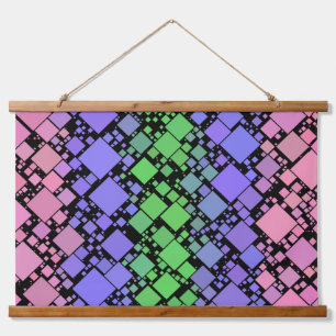 Groovy Boho Retro Mod Geometrische Trigender Pride Hangend Wandkleed