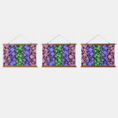 Groovy Boho Retro Mod Geometrische Trigender Pride Hangend Wandkleed (Driedubbel)