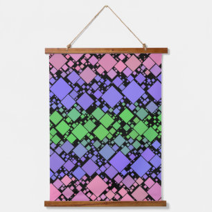 Groovy Boho Retro Mod Geometrische Trigender Pride Hangend Wandkleed