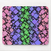 Groovy Boho Retro Mod Geometrische Trigender Pride Muismat (Voorkant)