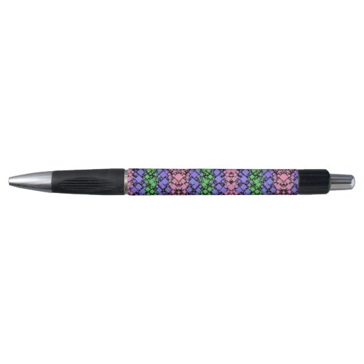 Groovy Boho Retro Mod Geometrische Trigender Pride Pen (Voorkant)