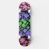 Groovy Boho Retro Mod Geometrische Trigender Pride Persoonlijk Skateboard (Voorkant)
