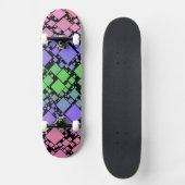 Groovy Boho Retro Mod Geometrische Trigender Pride Persoonlijk Skateboard (Voorkant)